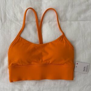 Lululemon Athletica Orange (Tiger) Flow Y bra